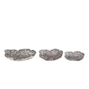 Ryhann Nickel Casted Alu Flower Wall Deco Bowl M