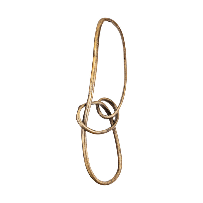 Wun Brass Casted Alu Knot Wall Decoration Oval