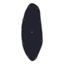 Spiegel Paislie Nickel Organic Shaped