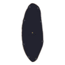 Spiegel Paislie Nickel Organic Shaped