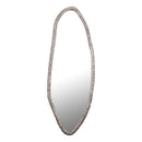 PTMD Paislie Nickel Organic Shaped Mirror Oval