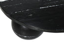 Diro Black Marble 3 Ball Coffeetable Round
