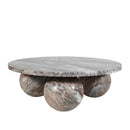 Diro Beige Marble 3 Ball Coffeetable Round