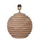 Lampvoet ribbel mango hout