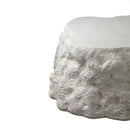 Haride White MgO Stone Look Coffee Table