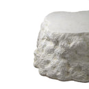 Haride White MgO Stone Look Coffee Table