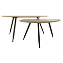 Veria Set Of 2 Coffeetables Beige Marble