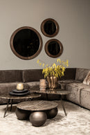 Veria Set Of 2 Coffeetables Brown Marble