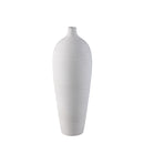 Cavinn White Matt Ceramic Bottle Vase L