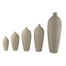Cavinn Beige Matt Ceramic Bottle Vase L