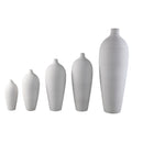 Cavinn White Matt Ceramic Bottle Vase M