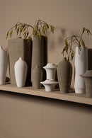 Cavinn Beige Matt Ceramic Bottle Vase S