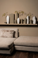 Zonna Beige Matt Ceramic High Vase L