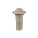 PTMD Rinder Beige Matt Ceramic Wide Ring Vase High L