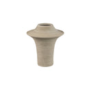 Rinder Beige Matt Ceramic Wide Ring Vase High S