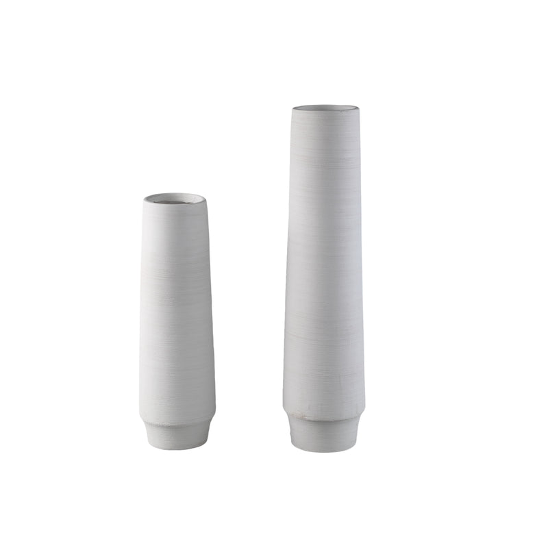 Zonna White Matt Ceramic High Vase S