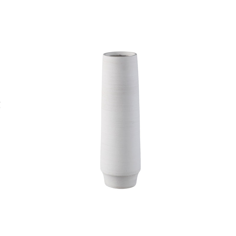 Zonna White Matt Ceramic High Vase S