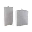 Janettee White Rectangle Shaped Ceramic Bottle L