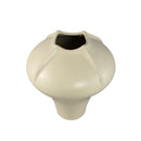 Ginos Cream Matt Ceramic Organic Bulb Vase L