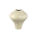PTMD Ginos Cream Matt Ceramic Organic Bulb Vase L