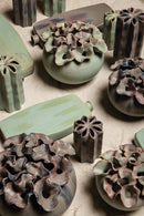 Amalie Green Round Ceramic Bottle L