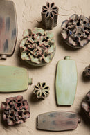 Jullia Lilac Ceramic Vase Flower Shaped Holes M