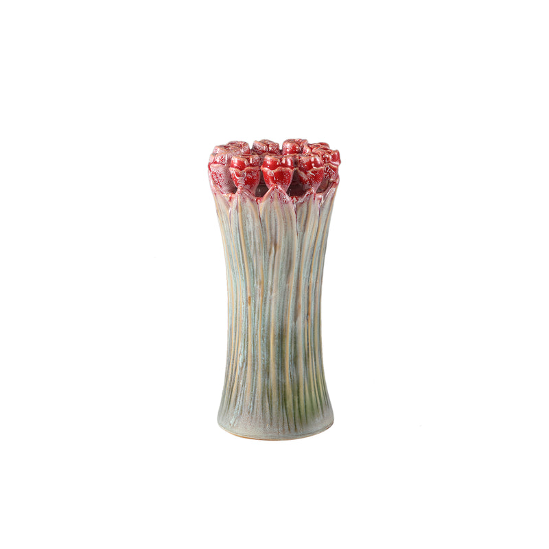 Tulips Mint Green Ceramic Tulip Shaped Vase M