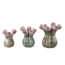 Annmarie Lilac Ceramic Flower Shape Tubes Vase M
