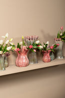 Annmarie Light Pink Ceramic Flower Shape Tubes L