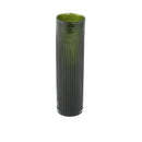Alphaba Olive Green Round Ribbed Glass Vase Small L