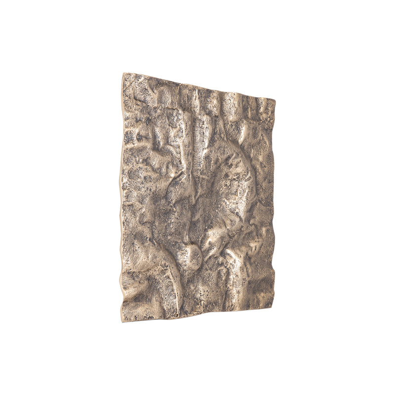 Eogan Gold Casted Alu Wall Panel Rough Square