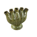 Gylian Green Tubes Shaped Ceramic Vase L