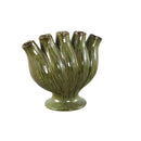 Gylian Green Tubes Shaped Ceramic Vase L