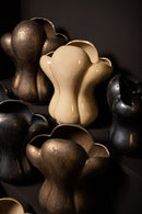 Mellie Bronze France Lily Flower Ceramic Vase L