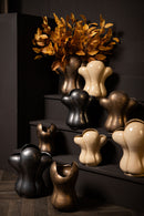 Mellie Bronze France Lily Flower Ceramic Vase L