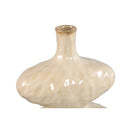 Chelsean Cream Oval Bulby Shaped Ceramic Vase S