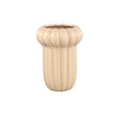 Samaran Cream Round Ceramic Vase Ribbed High L
