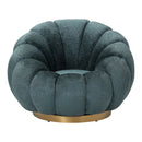 Daisy Fauteuil Teal Euphoria 13 Gold Base