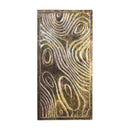 PTMD Connolly Oil Green Wood Rect Wall Panel S