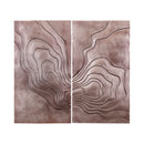 Erike Bronze Casted Alu Wall Panel Wave In 2 Parts