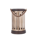 Sjorsh BrownGold Mango Wood St. Steel Lantern L