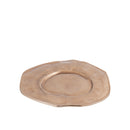 Linke BrownGold Aluminum Wavy Organic Plate S