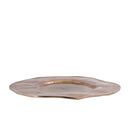 Linke BrownGold Aluminum Wavy Organic Plate L