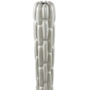 Seanis Grey Round Ceramic Vase Block Pattern L