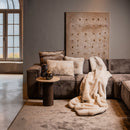 Linde Offwhite Faux Fur Bedspread Giftbox