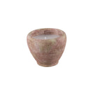 Pedro Brown Cement Outdoor Candle Striped M