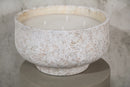 Haily White Cement Outdoor Candle On Base XL