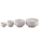 Haily White Cement Outdoor Candle On Base M