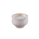 Haily White Cement Outdoor Candle On Base S