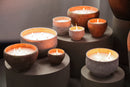 Haily White Cement Outdoor Candle On Base S